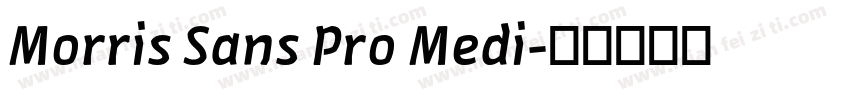 Morris Sans Pro Medi字体转换